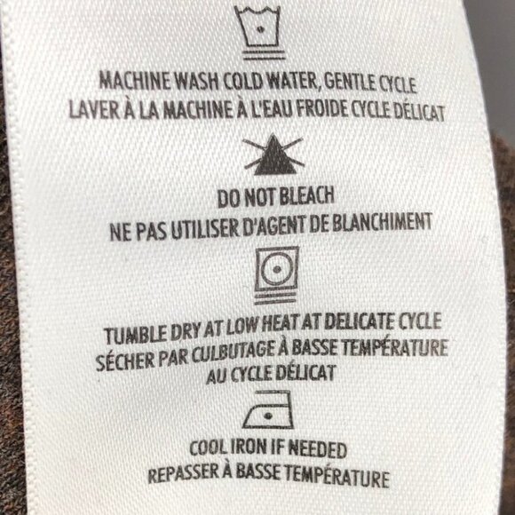 Denver Hayes Brown Cotton Longsleeve Marled Turtleneck Size M - Picture 10 of 13